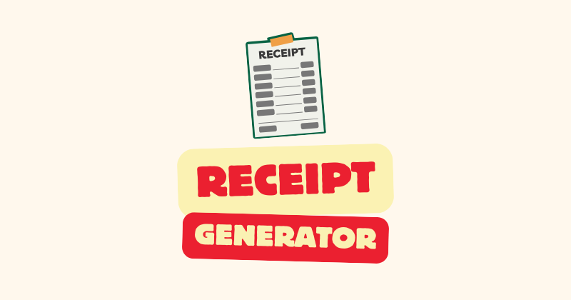 Free Receipt Generator